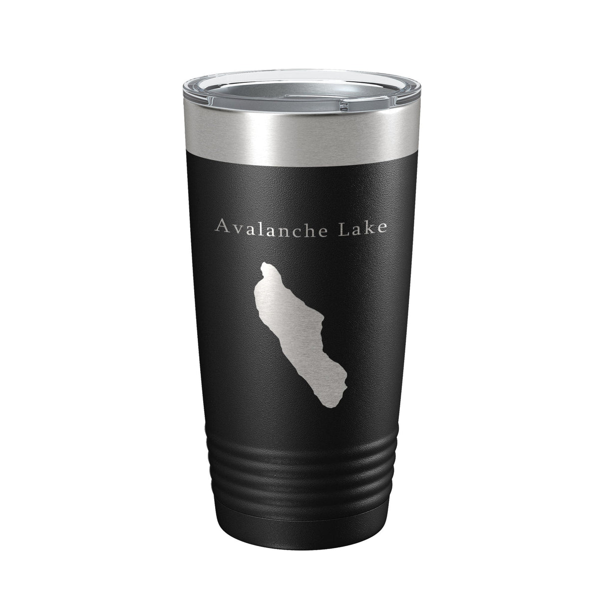 Avalanche Lake Map Tumbler Travel Mug Insulated Laser Engraved Coffee Cup Montana 20 oz-0