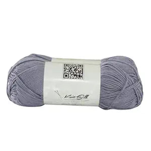 Four skeins of Knitsilk soft 100 percent natural cotton knitting yarn in vibrant pastel colors — view 5