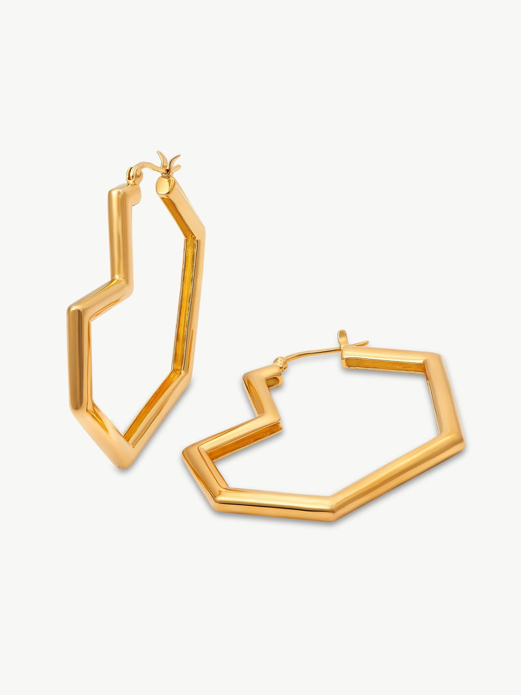 Gold Plated hoop earrings – Daryl | No More Nobody-4
