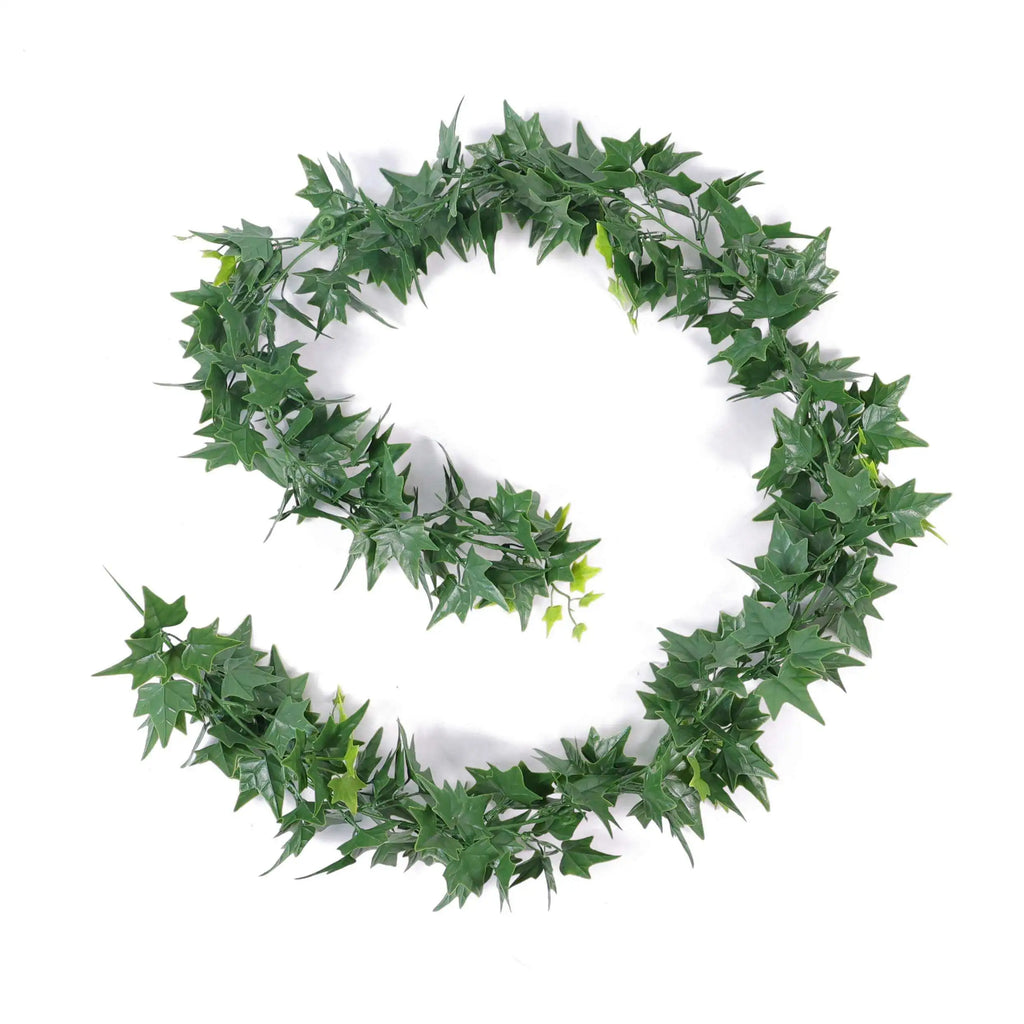 Lifelike Ivy Garland Artificial Hanging Plant 63in – UV Resistant (Interconnectable)-0