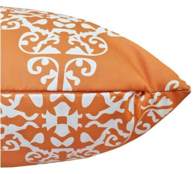 Multi-coloured water resistant square outdoor cushion cover for patio and garden seating — view 4