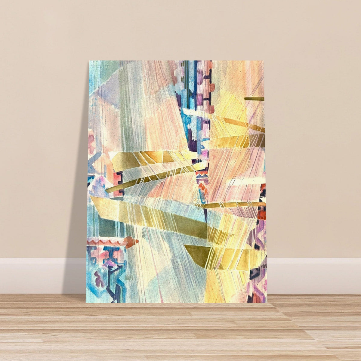 'Loom Series' Abstract I 18x24 Museum-Quality Matte Paper Poster | Original Artwork by American Artist Barbara Cleary-2
