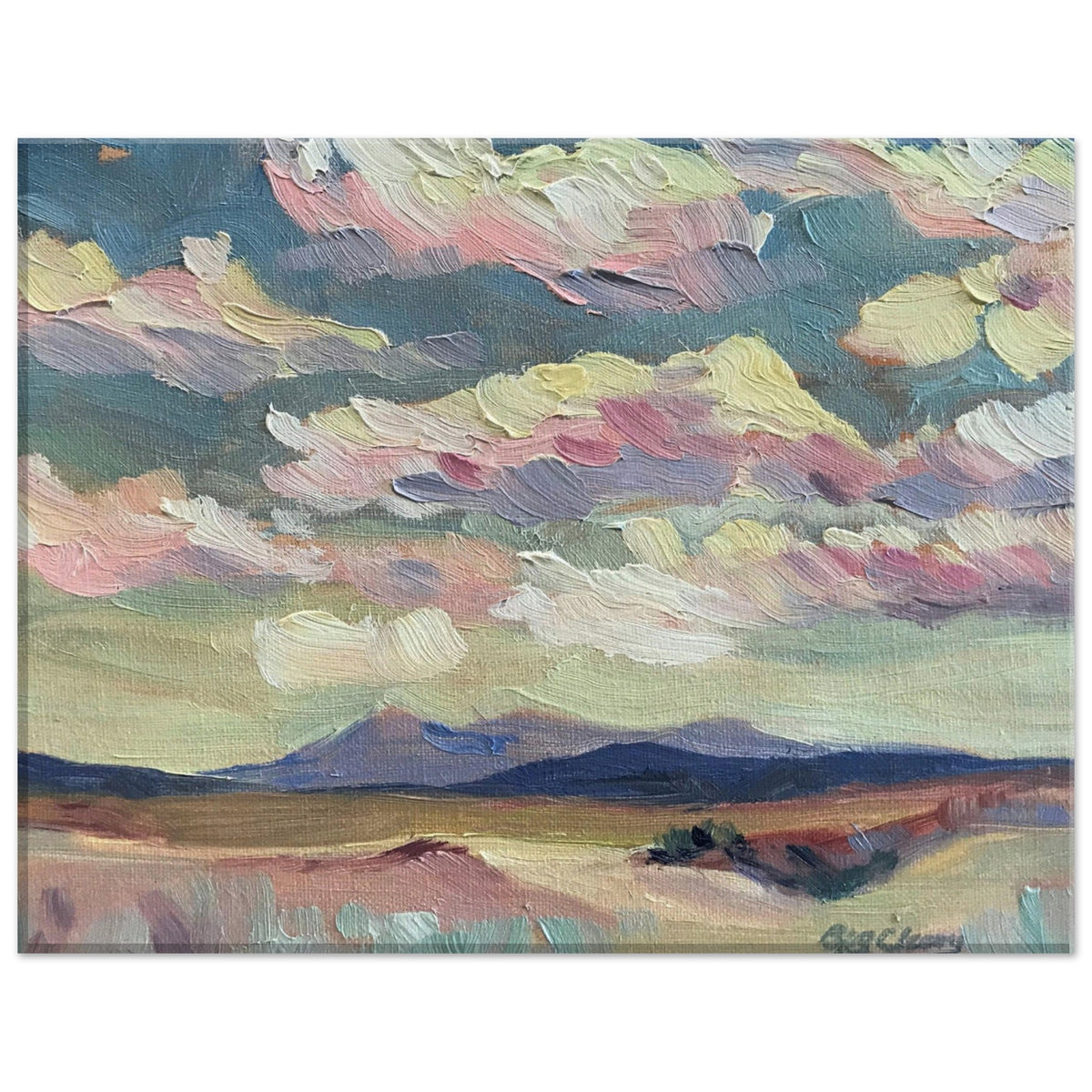 'Rio Chama' Southwestern Landscape I 8x12, 11x14, or 12x18 inch Canvas Art Print I Original Artwork by American Artist Barbara Cleary I F66-2