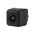 Black plug-and-play rear view backup camera replacement for Subaru Legacy and Outback vehicles.