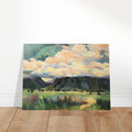 'Sky Valley Road' Landscape I 18x24 Museum-Quality Matte Paper Poster | Original Artwork by American Artist Barbara Cleary-0