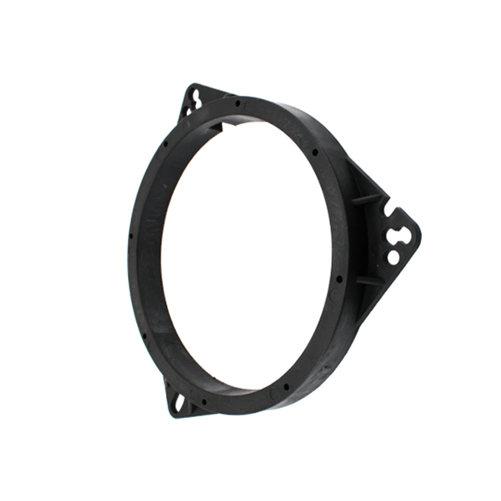Two black 6.5 inch car speaker spacer rings for Toyota and Lexus door panels — view 2