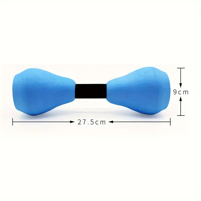 Blue EVA foam aqua fitness barbells for low-impact water resistance training and pool exercises. — view 2