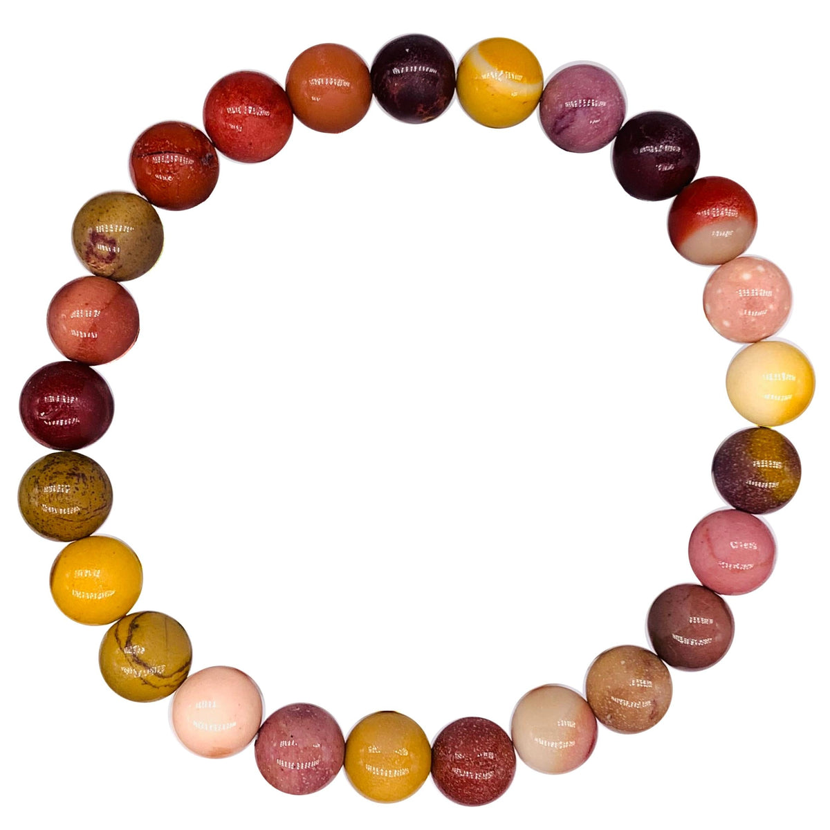 Mookaite Jasper Beaded Crystal Bracelet-0