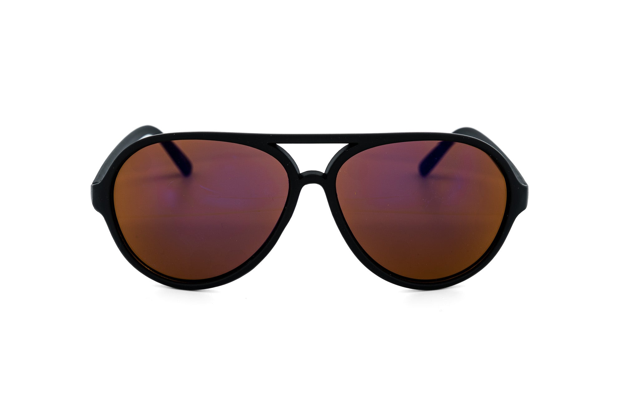 Neon green kids aviator sunglasses with dark smoke lenses and matte finish polycarbonate frame — view 5