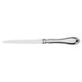 Traditional Paul Revere style nickel plated letter opener inside a sleek black gift box