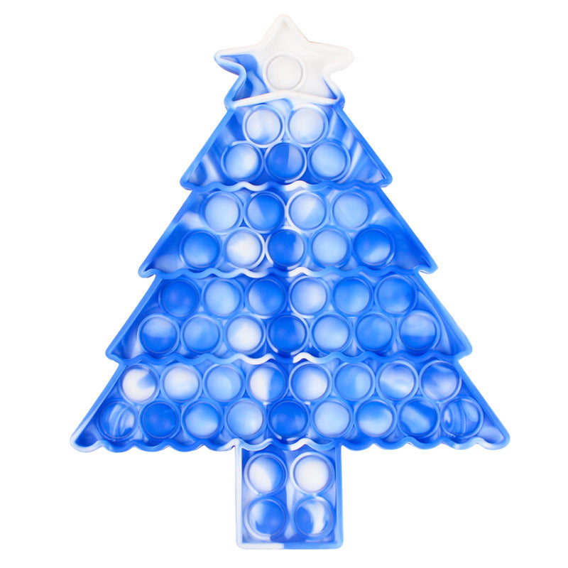 Christmas push pop fidget sensory toy, colorful food grade silicone bubble popper for stress relief — view 4