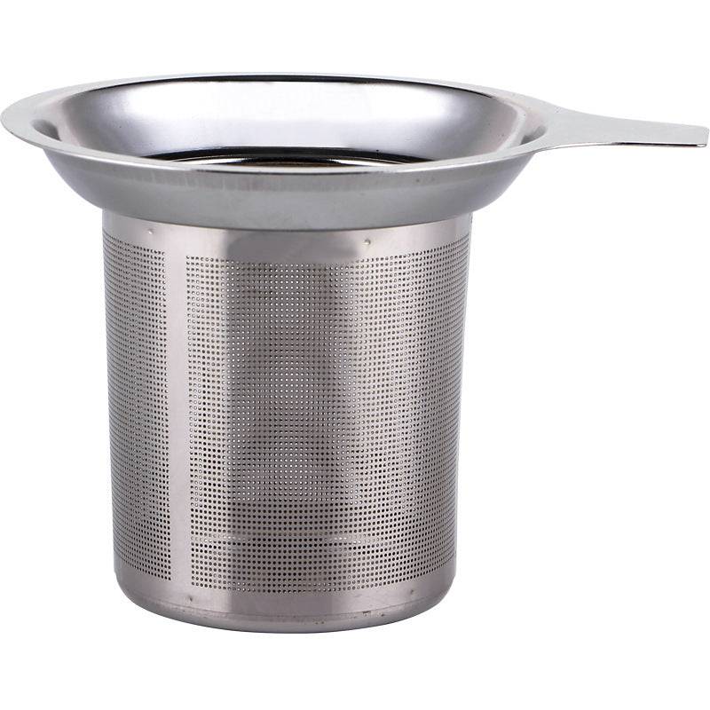 Stainless steel fine mesh tea infuser basket for brewing loose leaf tea — view 2