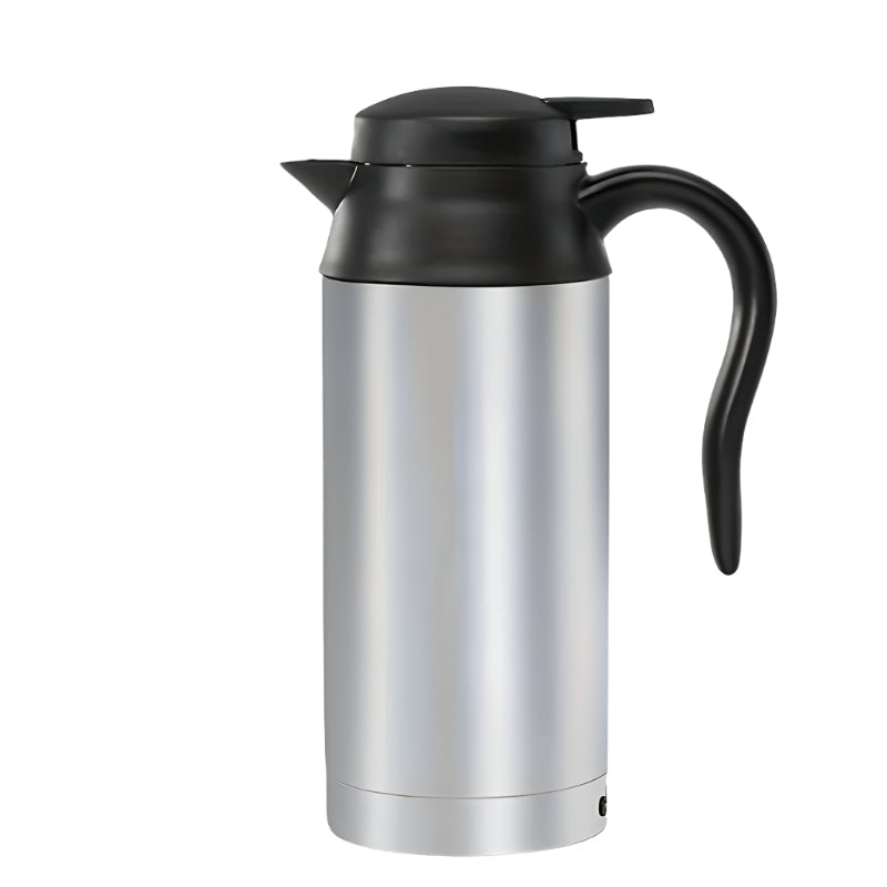 Stainless steel portable car electric kettle for travel with anti-scald exterior and car plug
