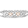 Sterling Silver Diamond Accent 3 Piece Adjustable Bolo Bracelet Set-0