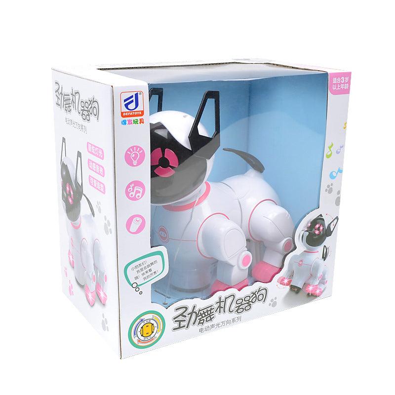 Interactive electronic dancing dog toy with vibrant LED lights, musical features, and colorful details — view 2