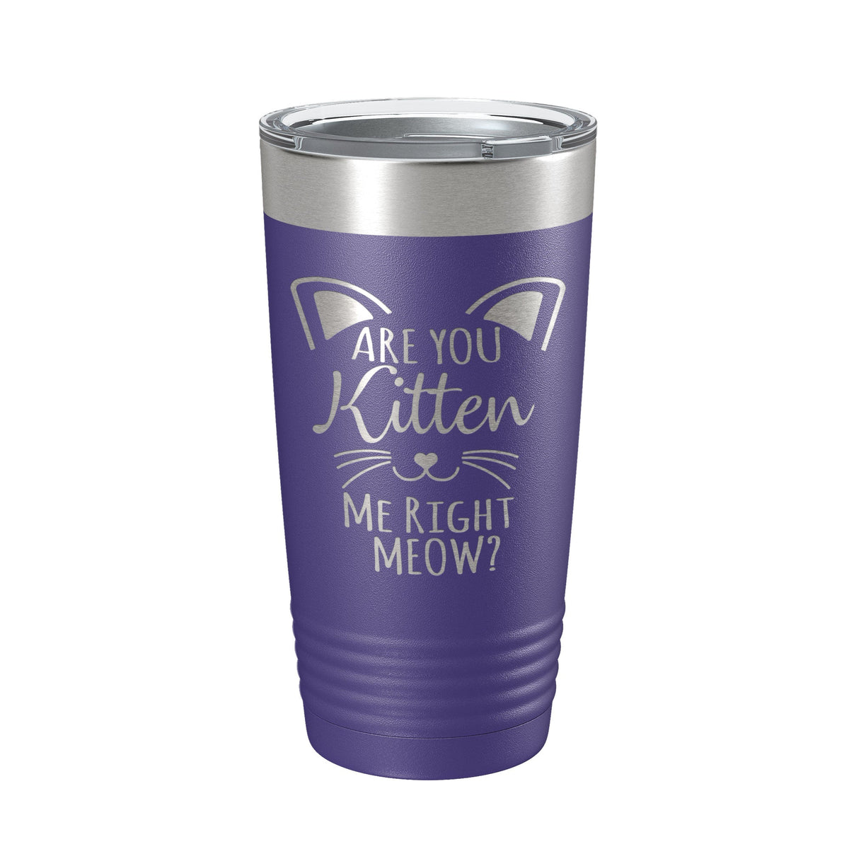 Are You Kitten Me Right Meow Tumbler Travel Mug Insulated Laser Engraved Coffee Cup Funny Cat Lover Gift 20 oz-15