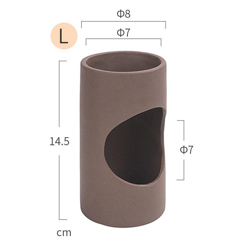 Ceramic hamster zisha tunnel room hideout in premium purple clay stone for small pets — view 3