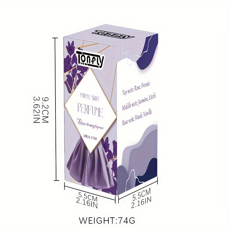 Purple Skirt Floral Perfume travel size bottle of liquid lavender fragrance for sensitive skin — view 5