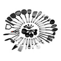 Complete 39-piece kitchen tool set featuring durable cooking baking and serving utensils for chefs