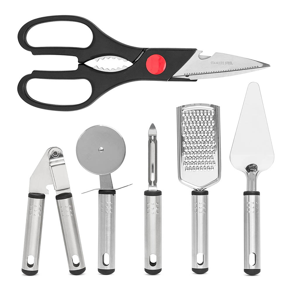 Complete 39-piece kitchen tool set featuring durable cooking baking and serving utensils for chefs — view 4