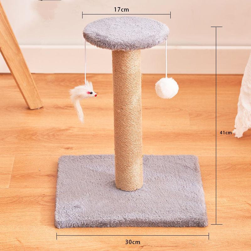 Durable vertical cat scratcher made of sisal featuring a tall post for scratching and stretching — view 5