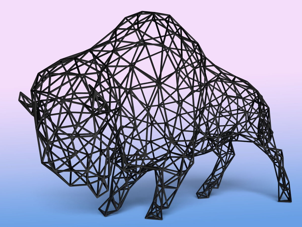 Buffalo Decor Sculpture-2