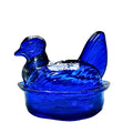 Nesting Hen Bowl & Lid - SAPPHIRE BLUE | Hand Blown Glass - Colombia-0