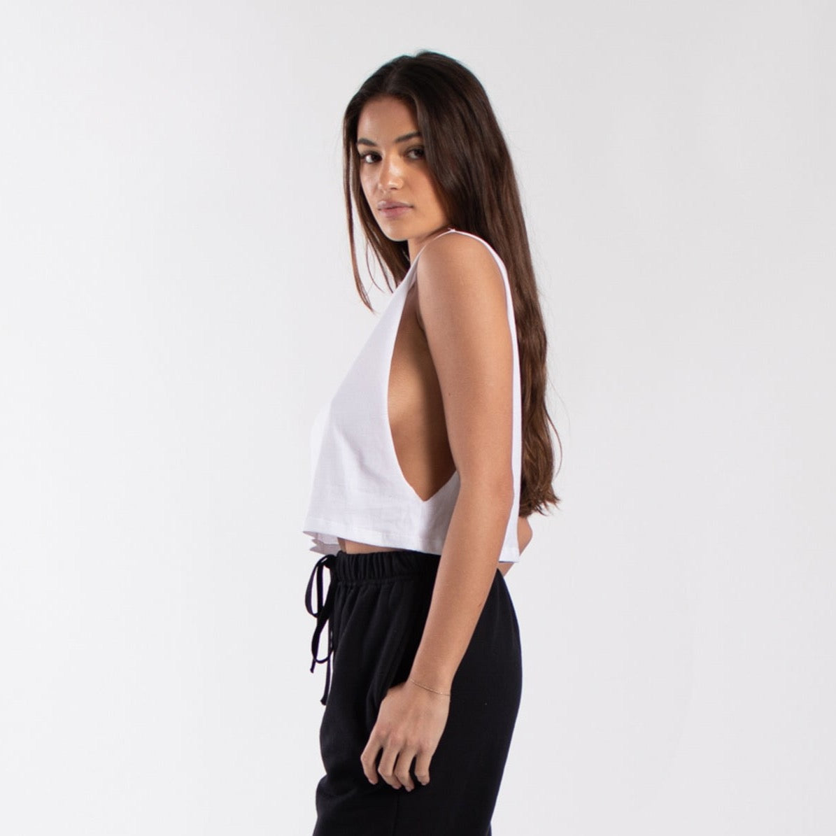 0921GD - Women's Garment Dyed Cropped Muscle Tank-3