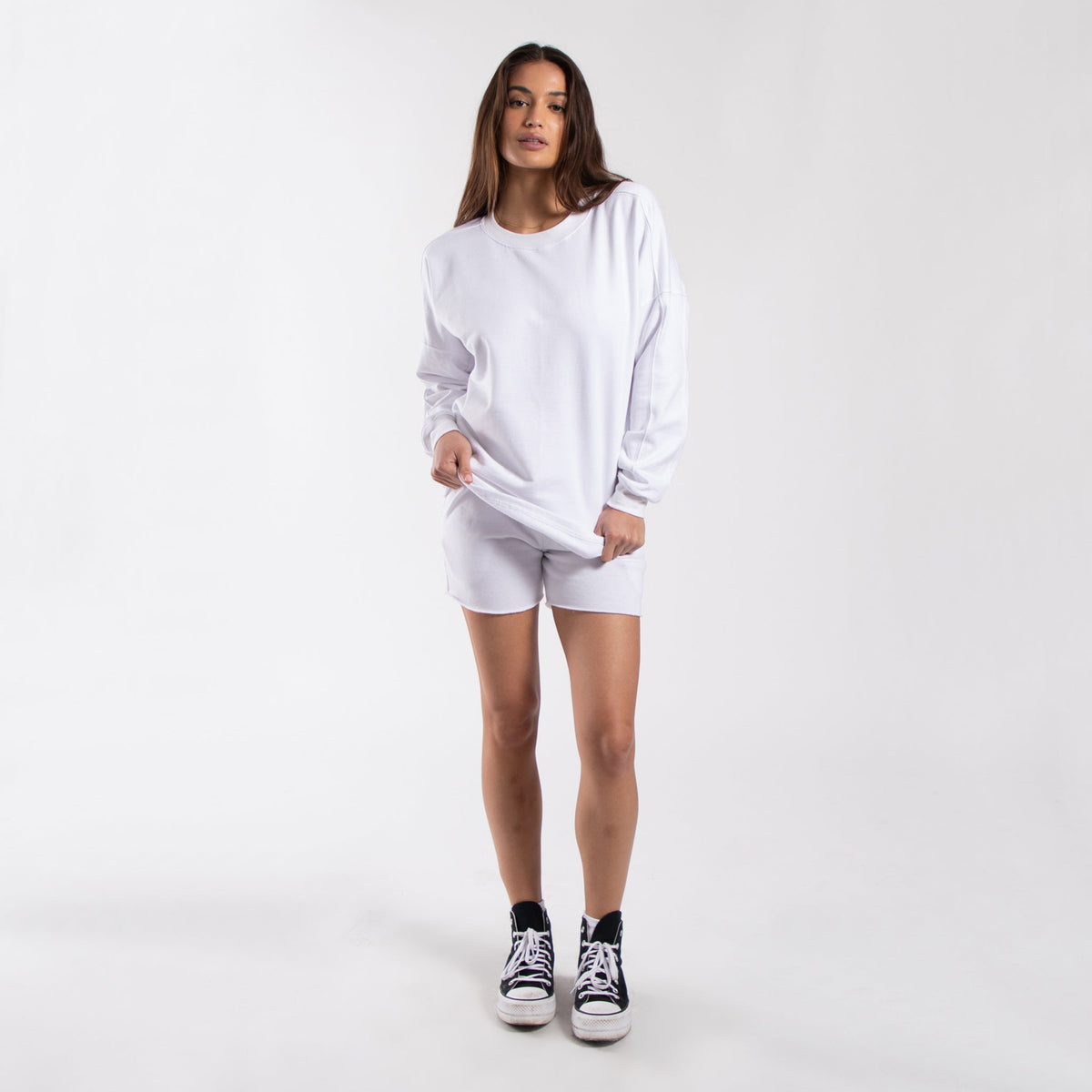 6022 - Women's Panel Crewneck Sweatshirt-7