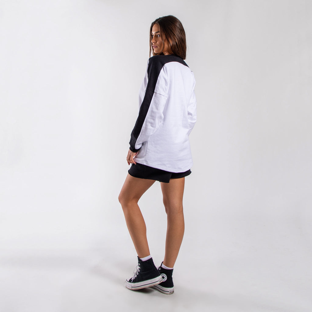 6022 - Women's Panel Crewneck Sweatshirt-4