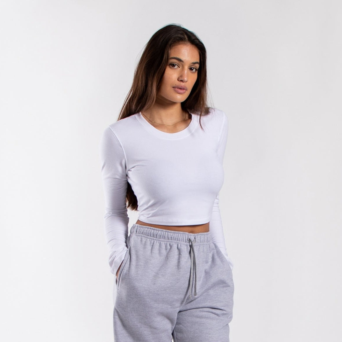 4002 - Women's Long Sleeve Baby Tee-0