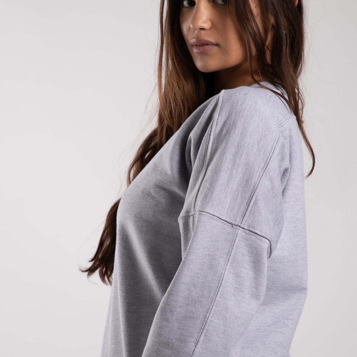 6022 - Women's Panel Crewneck Sweatshirt-1