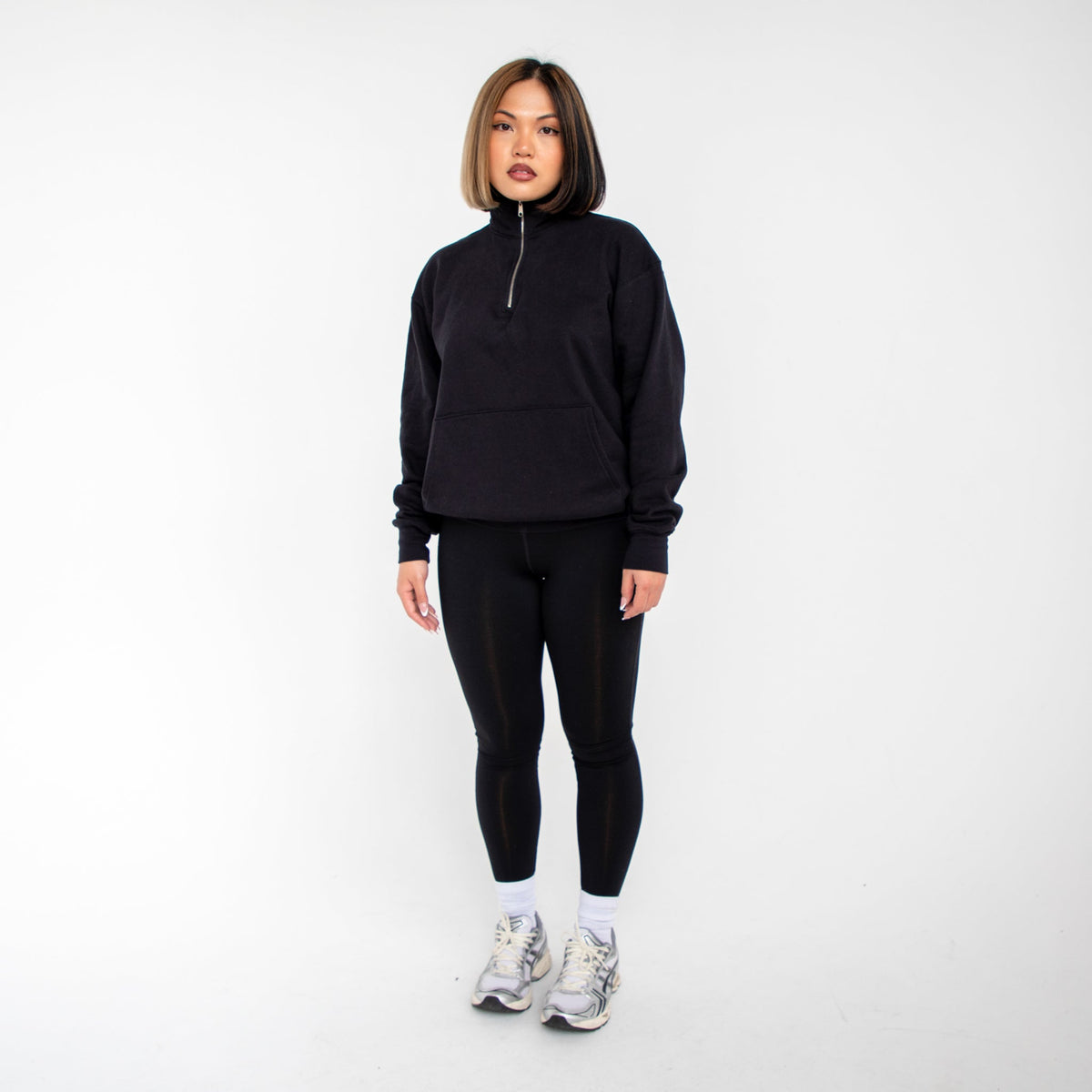 6051 - Women's Quarter Zip Sweatshirt-3