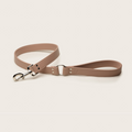 Blush pink vegan apple leather dog lead with metal clip for small to large dog breeds
