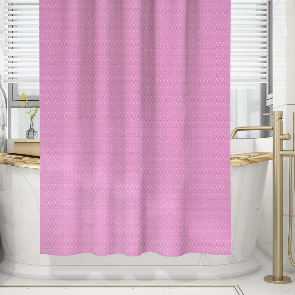 Solid EVA shower curtain in a modern bathroom, waterproof and mould-proof with hanging hooks — view 4