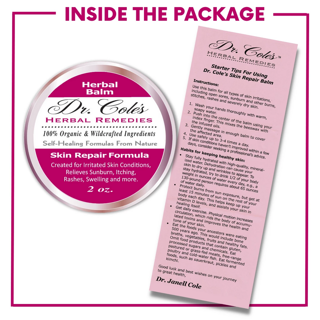 Dr. Cole's Organic Skin Repair Herbal Balm SixPak-2