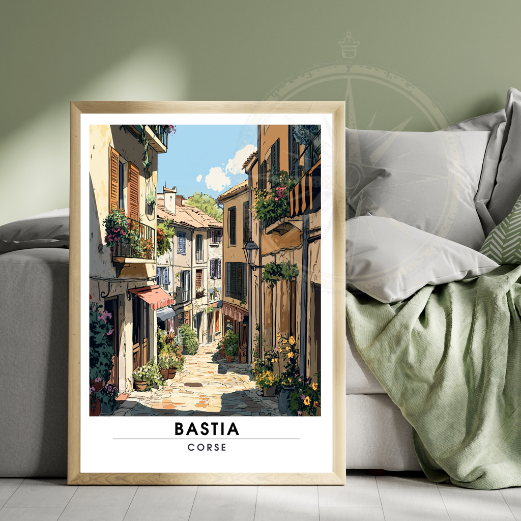 Affiche Bastia | Impression Corse | Affiche Corse-4