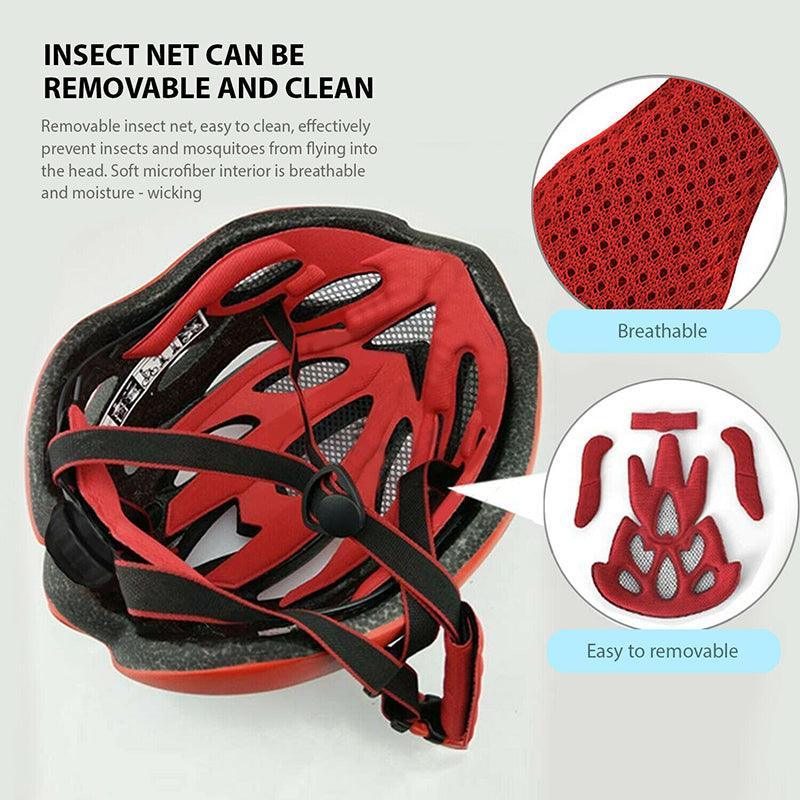 Lightweight aerodynamic bicycle helmet with ventilation holes and adjustable chin strap for safe cycling — view 5