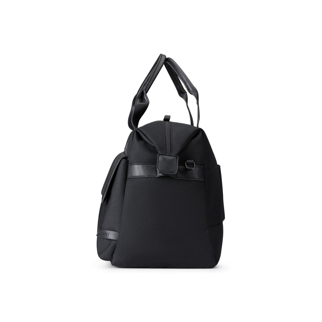 Madison duffle bag in premium nylon with PU leather accents and structural modern design — view 3