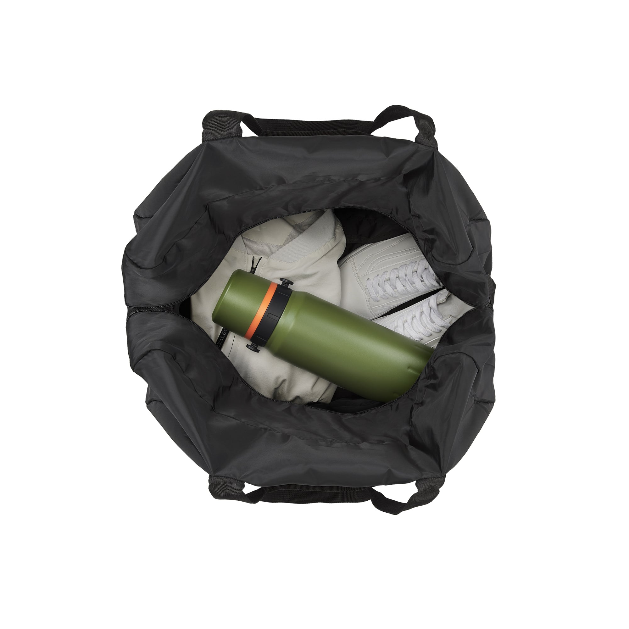 Uptown Foldable Duffle Bag in sleek modern design for weekend travel and gym use — view 3