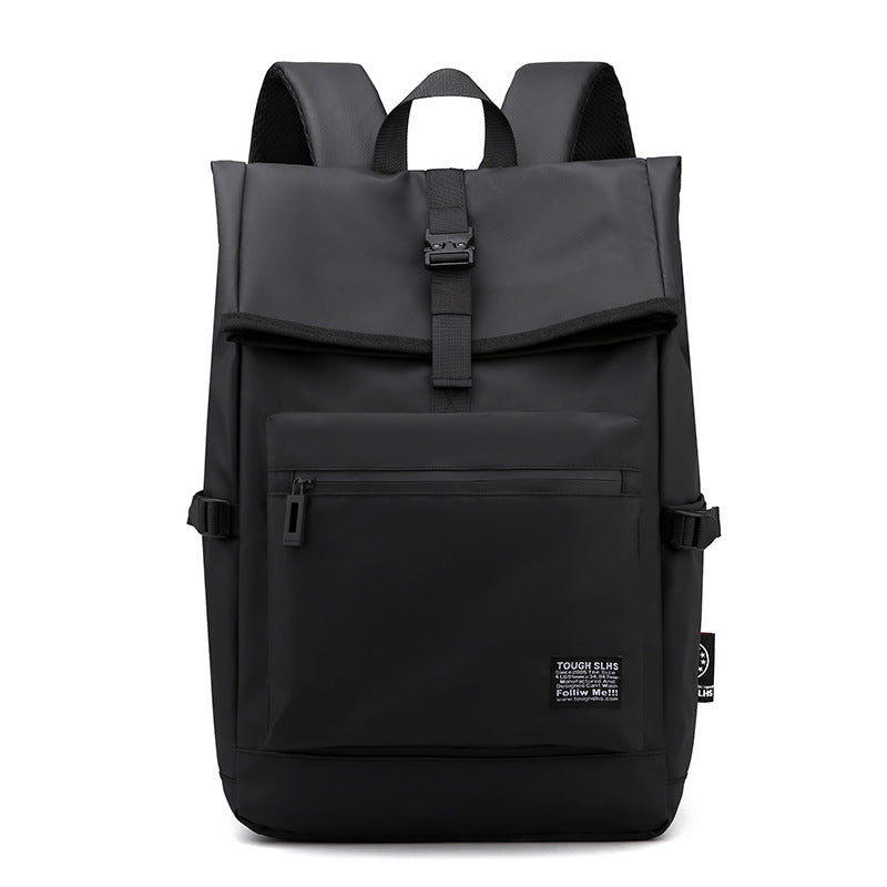 Waterproof laptop backpack in durable nylon with multiple compartments and ergonomic honeycomb back panel — view 2