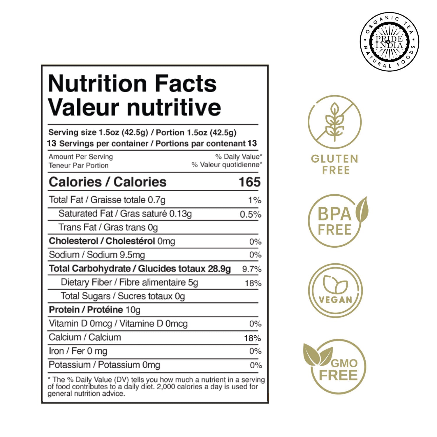 Triple Omega Superseed Mix in a clear BPA free jar showing chia flax and sesame seeds — view 2