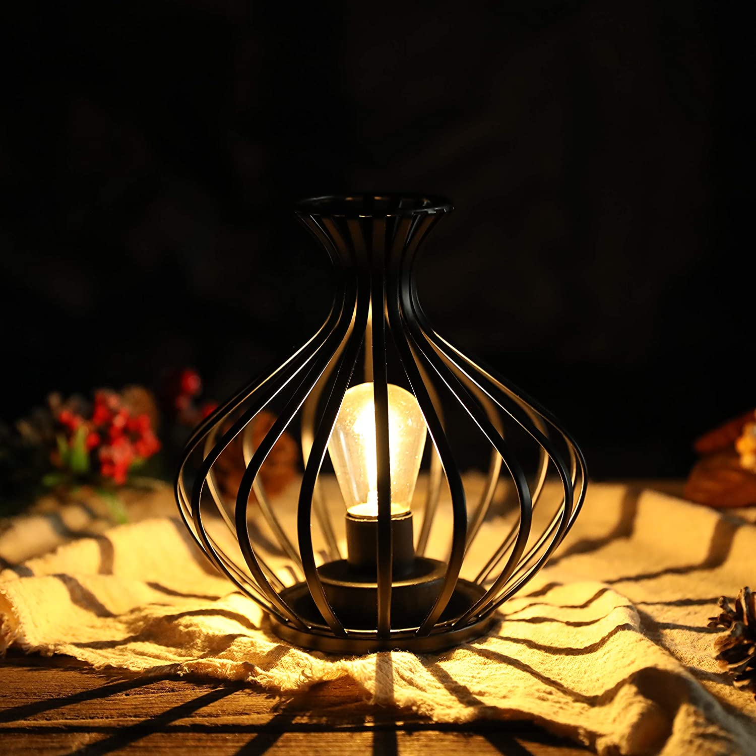 7.5-inch tall wireless LED table lamp in modern Nordic style with a sleek cordless design — view 3