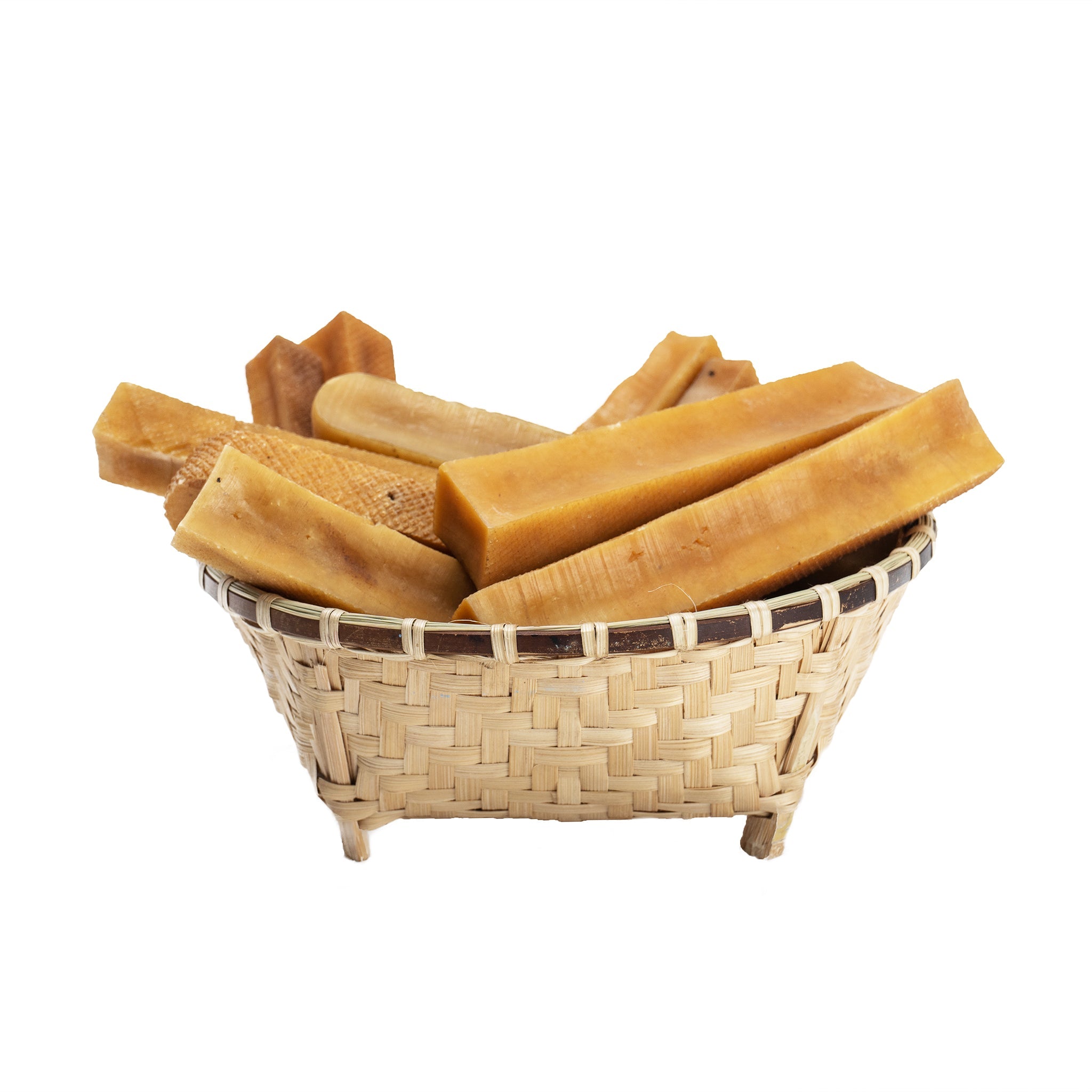 Natural yak cheese churpi dog chews, hard smoke-dried treats for canine dental health — view 4