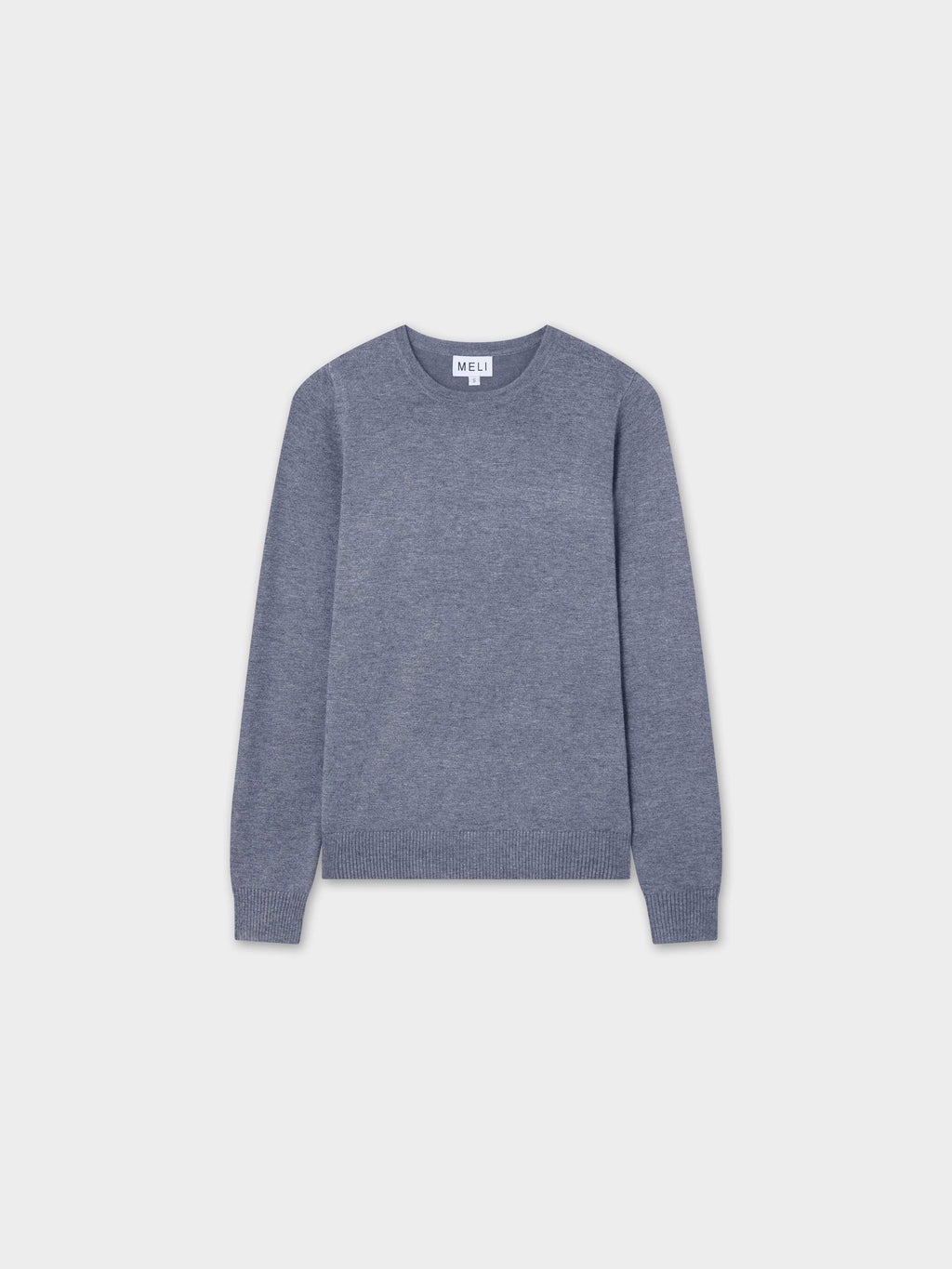 Basic Crew Sweater LS-Heathered Grey-0