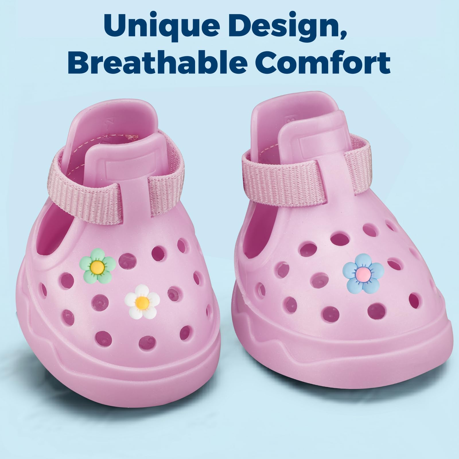 Waterproof rubber dog shoes with adjustable velcro straps and anti-slip soles for outdoor pet protection — view 7
