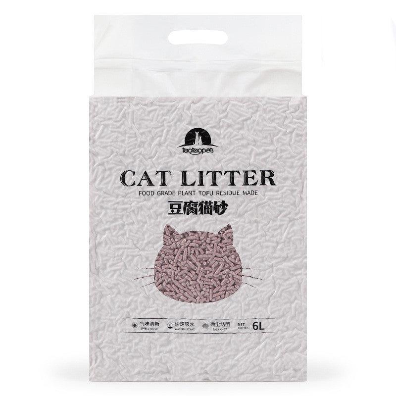 EcoPaws green tea infused biodegradable plant-based tofu cat litter in a 6L package — view 3