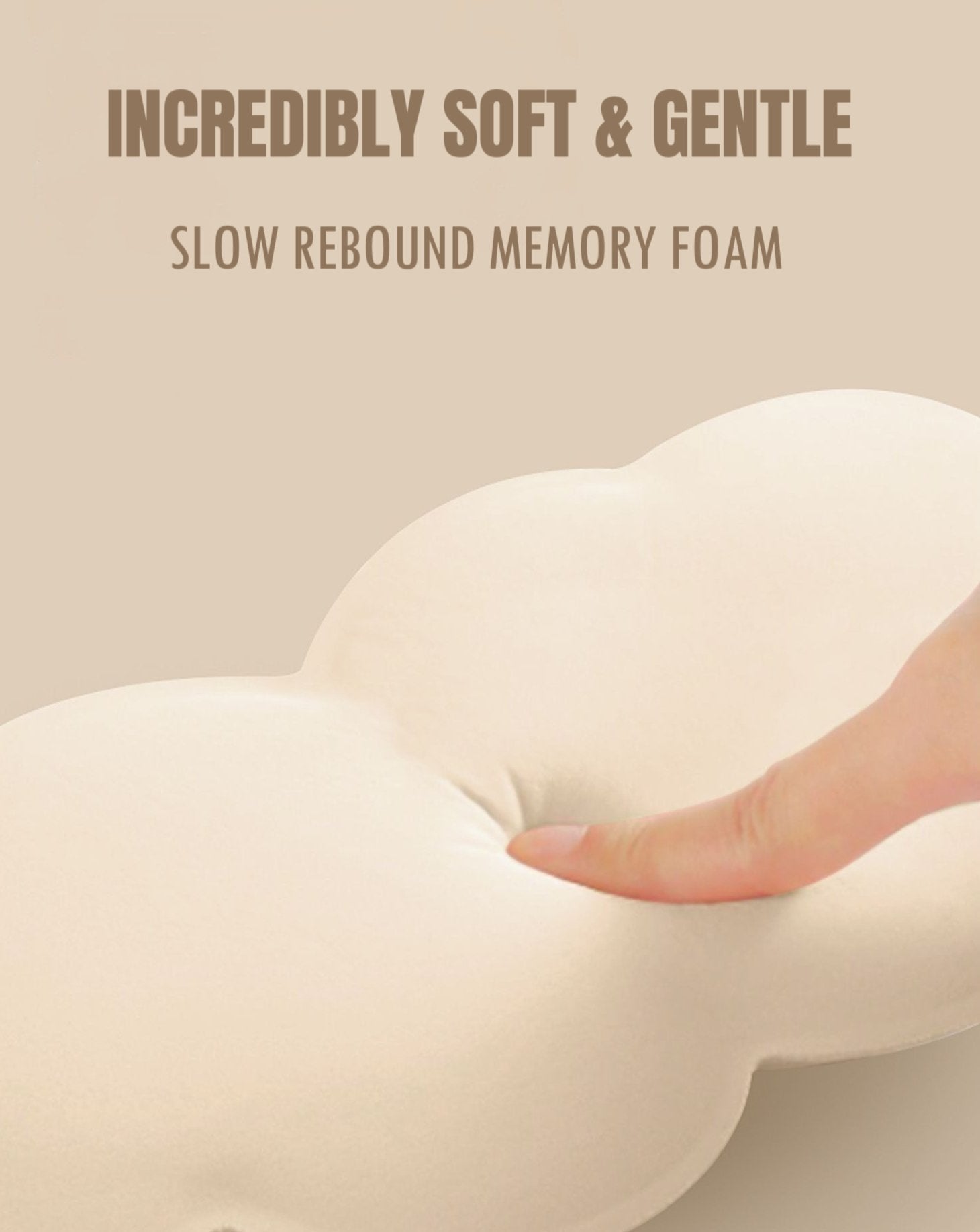 3D contoured cloud sleep mask in soft memory foam for complete light blocking comfort — view 5