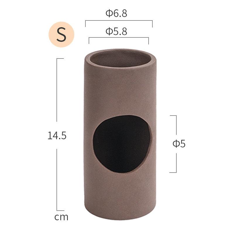 Ceramic hamster zisha tunnel room hideout in premium purple clay stone for small pets — view 2