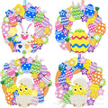 Easter DIY craft kit with eight piece paper and foam bunny, chick, and egg stickers